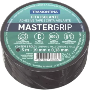 Fita Isolante Classe C 0,13x19 Mm Tramontina Preta 5 M Tramontina
